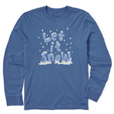 Men's Let it Snow Stack Long Sleeve Crusher Tee