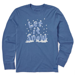 Men's Let it Snow Stack Long Sleeve Crusher Tee