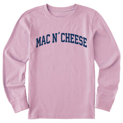 Kids Mac N' Cheese Arch Long Sleeve Crusher Tee