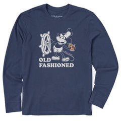 Men's Willie Old Fashioned Long Sleeve Crusher Tee
