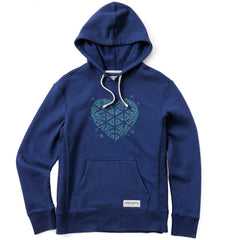 Women's Heart Snowflake Simply True Fleece Hoodie