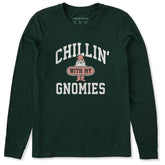 Women's Chillin' with my Gnomies Arch Long Sleeve Crusher Tee