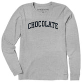 Women's Chocolate Arch Long Sleeve Crusher Tee