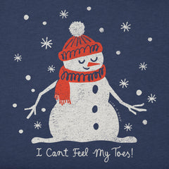 Toddler I Can't Feel My Toes Snowman Short Sleeve Crusher Tee