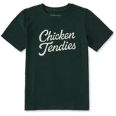 Kids Chicken Tendies Script Short Sleeve Crusher Tee