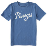 Kids Pierogis Script Short Sleeve Crusher Tee