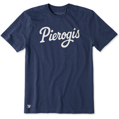 Men's Pierogis Script Short Sleeve Crusher Tee