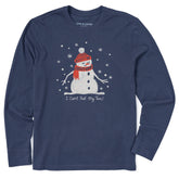Men's I Can't Feel My Toes Snowman Long Sleeve Crusher Tee