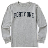 Kids Forty One Arch Long Sleeve Crusher Tee