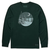 Men's Snowy Night Long Sleeve Crusher Tee