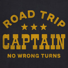 Men's Road Trip Captain No Wrong Turns Short Sleeve Crusher Tee