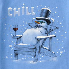 Women's Chill Snowman Adirondack Long Sleeve Crusher Tee