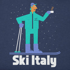 Men's Ski Italy Espresso Long Sleeve Crusher Tee