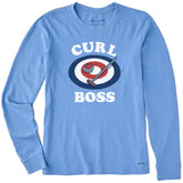Women's Curl Boss Long Sleeve Crusher Tee