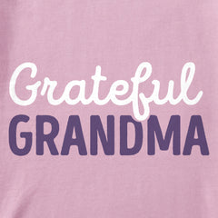 Women's Grateful Grandma Script Long Sleeve Crusher Tee