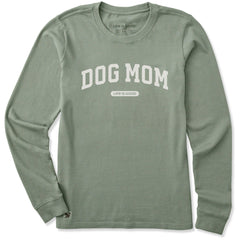 Women's Dog Mom Arch Long Sleeve Crusher Tee
