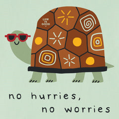 Kids No Hurries No Worries Turtle Short Sleeve Crusher Tee