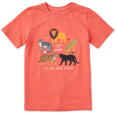 Kids I Like Big Cats Short Sleeve Crusher Tee