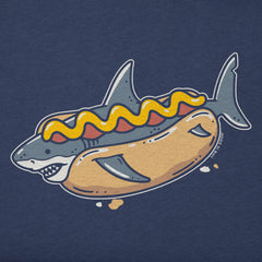 Kids Hot Dog Shark Short Sleeve Crusher Tee