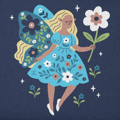 Kids Floral Fairy Short Sleeve Crusher Tee