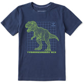 Kids Techno T Rex Short Sleeve Crusher Tee