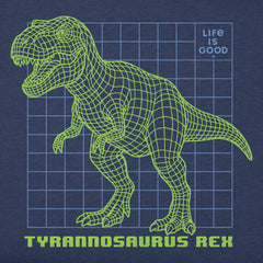 Kids Techno T Rex Short Sleeve Crusher Tee