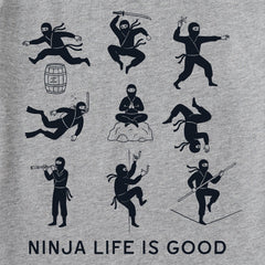 Men's Ninja Life is Good Short Sleeve Crusher Tee