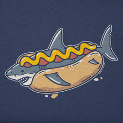 Men's Hot Dog Shark Short Sleeve Crusher Tee