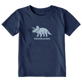 Toddler A triceratops Short Sleeve Crusher Tee