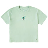 Women's Hula Beagle Short Sleeve Crusher Boxy Tee
