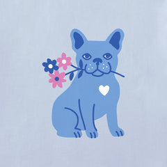 Women's Frenchie Flowers Crusher-LITE Shrunken Tee