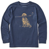 Kids Golden Hockey Long Sleeve Crusher Tee