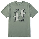Men's Sun and Birds Short Sleeve Crusher Tee