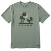 Men's A Beach Sunset Short Sleeve Crusher Tee