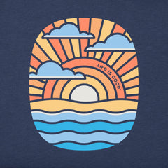 Women's Graphic Sunset Short Sleeve Crusher Tee