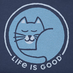Women's Cat Curl Short Sleeve Crusher Tee