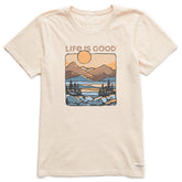 Women's A Mountain Sunset Short Sleeve Crusher Tee