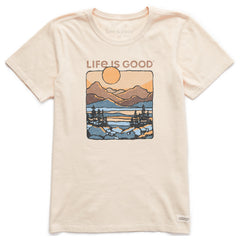 Women's A Mountain Sunset Short Sleeve Crusher Tee