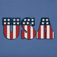 Kids Red White and USA Short Sleeve Crusher Tee