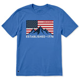 Men's Flag Mountain 1776 Short Sleeve Crusher Tee