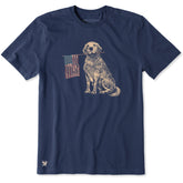 Men's USA Golden Short Sleeve Crusher Tee