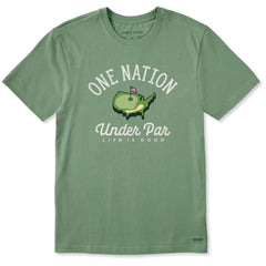 Men's One Nation Under Par Short Sleeve Crusher Tee