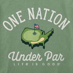 Men's One Nation Under Par Short Sleeve Crusher Tee