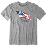 Men's This Must be the Place USA Short Sleeve Crusher Tee