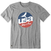 Men's USA Wild & Free Short Sleeve Crusher Tee