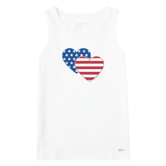 Women's Flag Heart Duo Crusher Tank