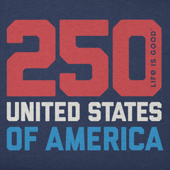 Women's 250 United States Short Sleeve Crusher Tee