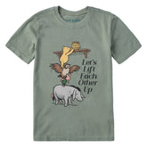 Kids Lift Each Other Up Winnie and Friends Short Sleeve Crusher Tee