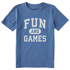 Kids Fun and Games Arch Short Sleeve Crusher Tee