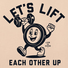 Men's Lets Lift Each Other Up Dumbbell Short Sleeve Crusher Tee